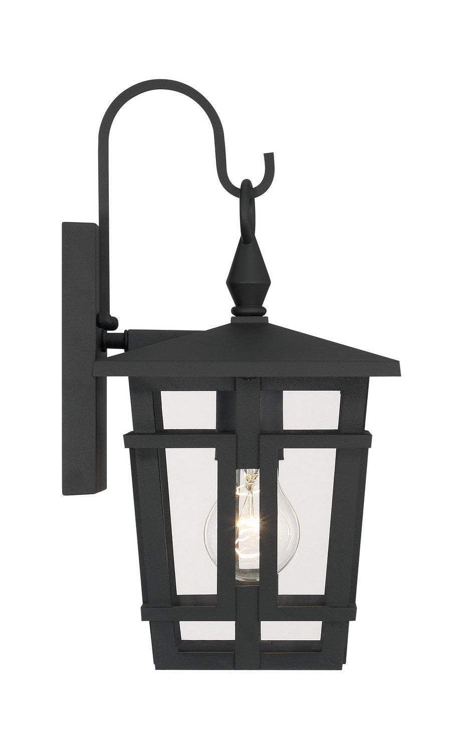 Minka-Lavery - 77900-66 - One Light Outdoor Wall Sconce - Fieldstone - Sand Coal Black