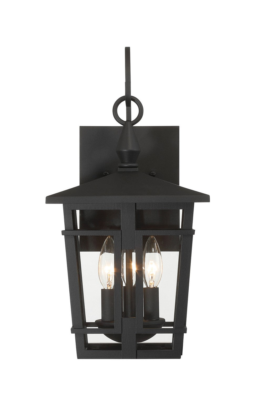 Minka-Lavery - 77901-66 - Three Light Outdoor Wall Sconce - Fieldstone - Sand Coal Black