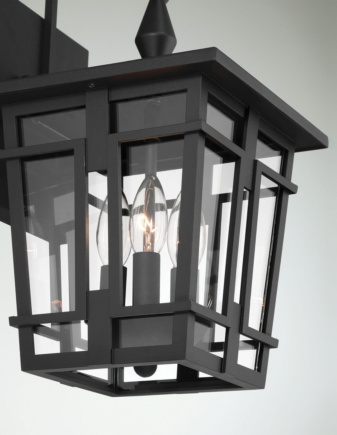 Minka-Lavery - 77901-66 - Three Light Outdoor Wall Sconce - Fieldstone - Sand Coal Black