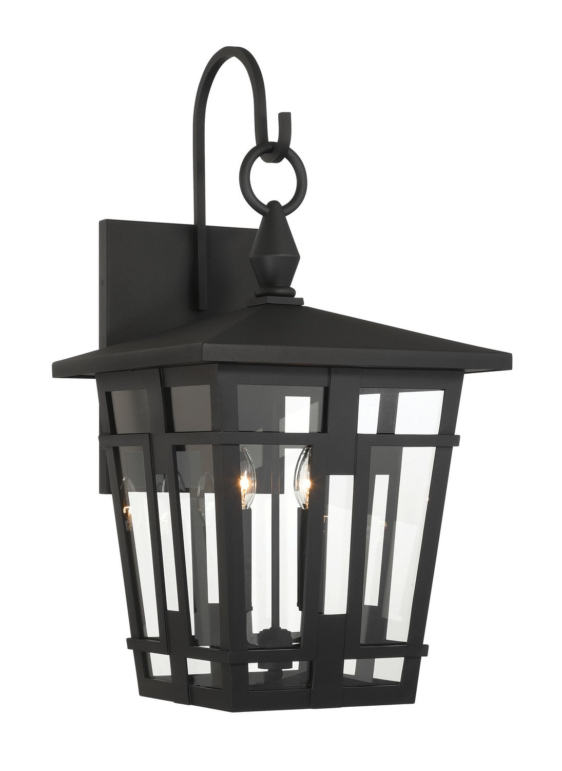 Minka-Lavery - 77902-66 - Four Light Outdoor Wall Sconce - Fieldstone - Sand Coal Black