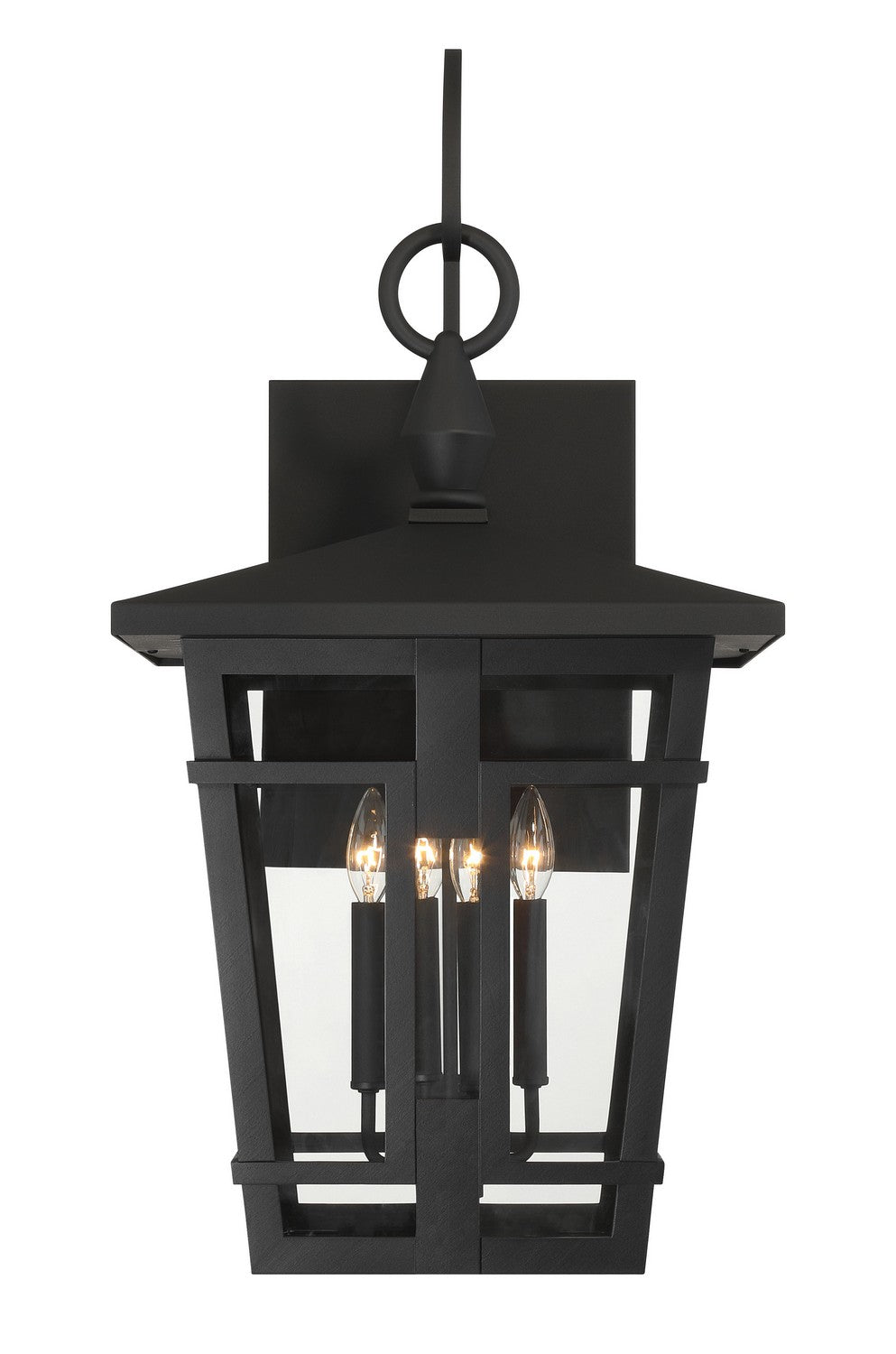 Minka-Lavery - 77902-66 - Four Light Outdoor Wall Sconce - Fieldstone - Sand Coal Black
