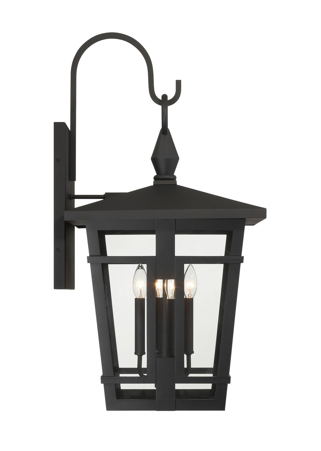 Minka-Lavery - 77902-66 - Four Light Outdoor Wall Sconce - Fieldstone - Sand Coal Black