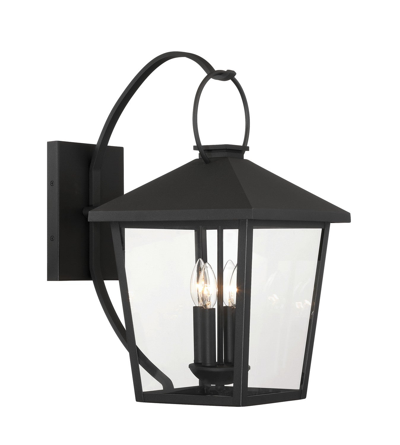 Minka-Lavery - 78001-66 - Four Light Outdoor Wall Sconce - Parkside - Sand Coal Black