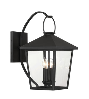 Minka-Lavery - 78001-66 - Four Light Outdoor Wall Sconce - Parkside - Sand Coal Black