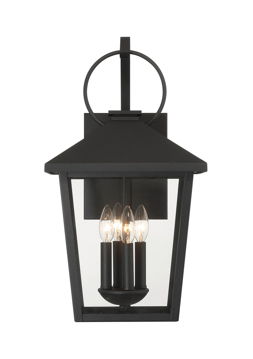 Minka-Lavery - 78001-66 - Four Light Outdoor Wall Sconce - Parkside - Sand Coal Black