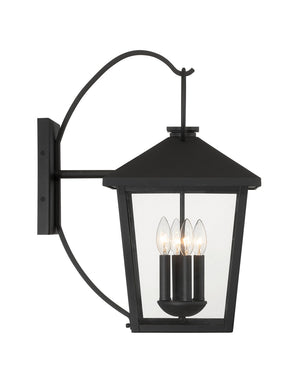 Minka-Lavery - 78001-66 - Four Light Outdoor Wall Sconce - Parkside - Sand Coal Black