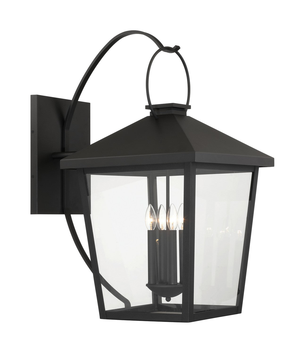 Minka-Lavery - 78002-66 - Four Light Outdoor Wall Sconce - Parkside - Sand Coal Black