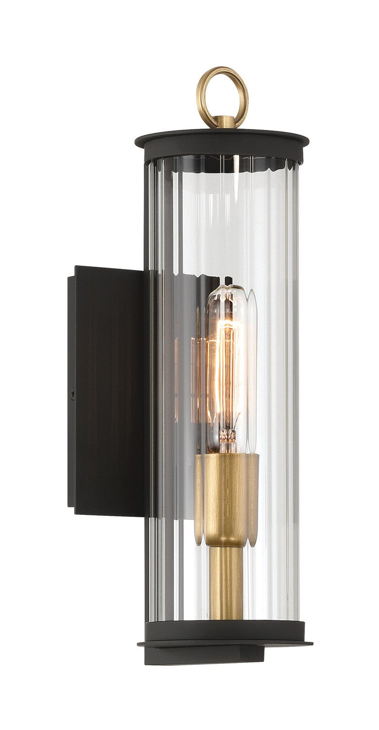 Minka-Lavery - 79000-734 - One Light Outdoor Wall Sconce - Cara - Dark Matte Black