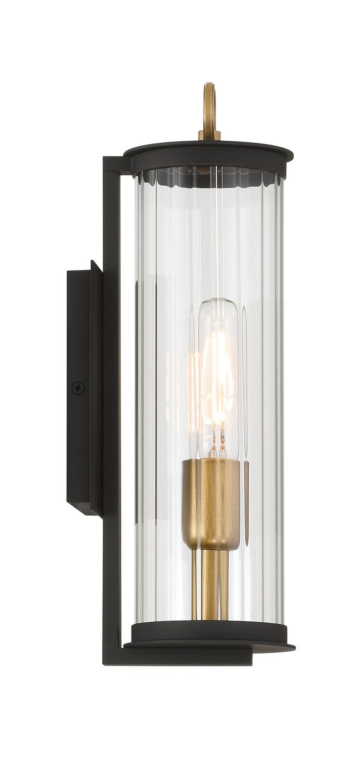 Minka-Lavery - 79000-734 - One Light Outdoor Wall Sconce - Cara - Dark Matte Black