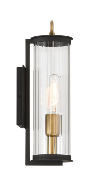 Minka-Lavery - 79000-734 - One Light Outdoor Wall Sconce - Cara - Dark Matte Black