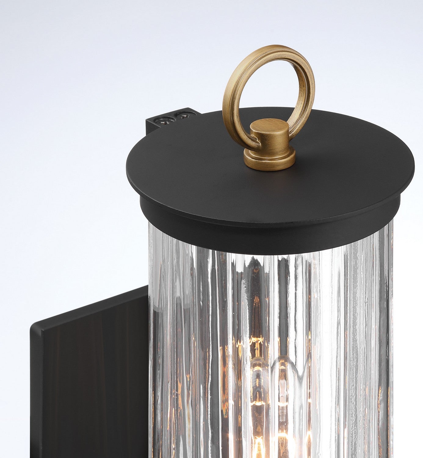 Minka-Lavery - 79000-734 - One Light Outdoor Wall Sconce - Cara - Dark Matte Black