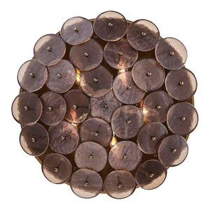 Kalco - 521555PWB - Five Light Pendant - HORTENSIA - Polished Winter Brass