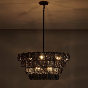 Kalco - 524655BN - Eight Light Pendant - UROKO - Black Nickel