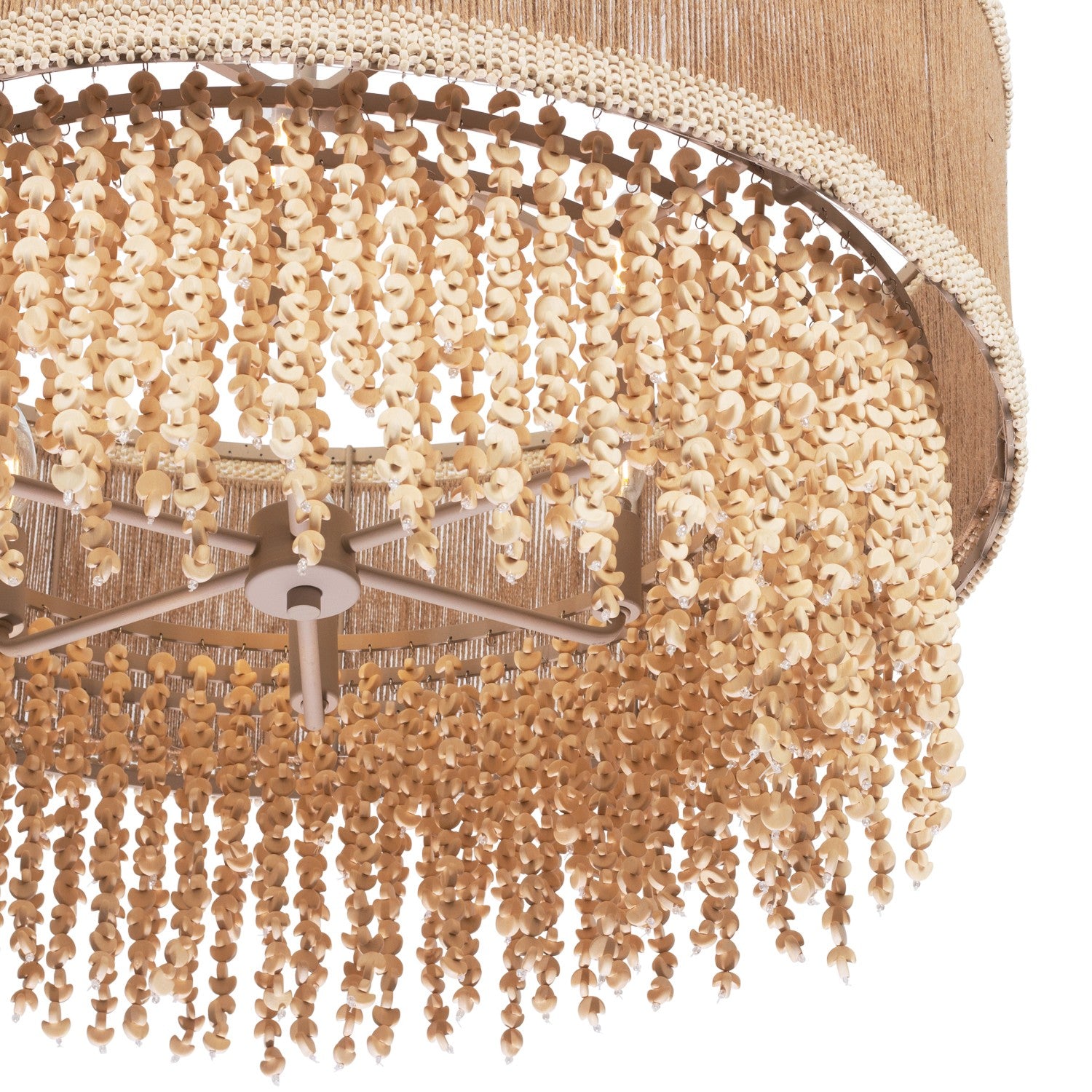 Kalco - 524855JT - Six Light Pendant - NATURALE - Jute