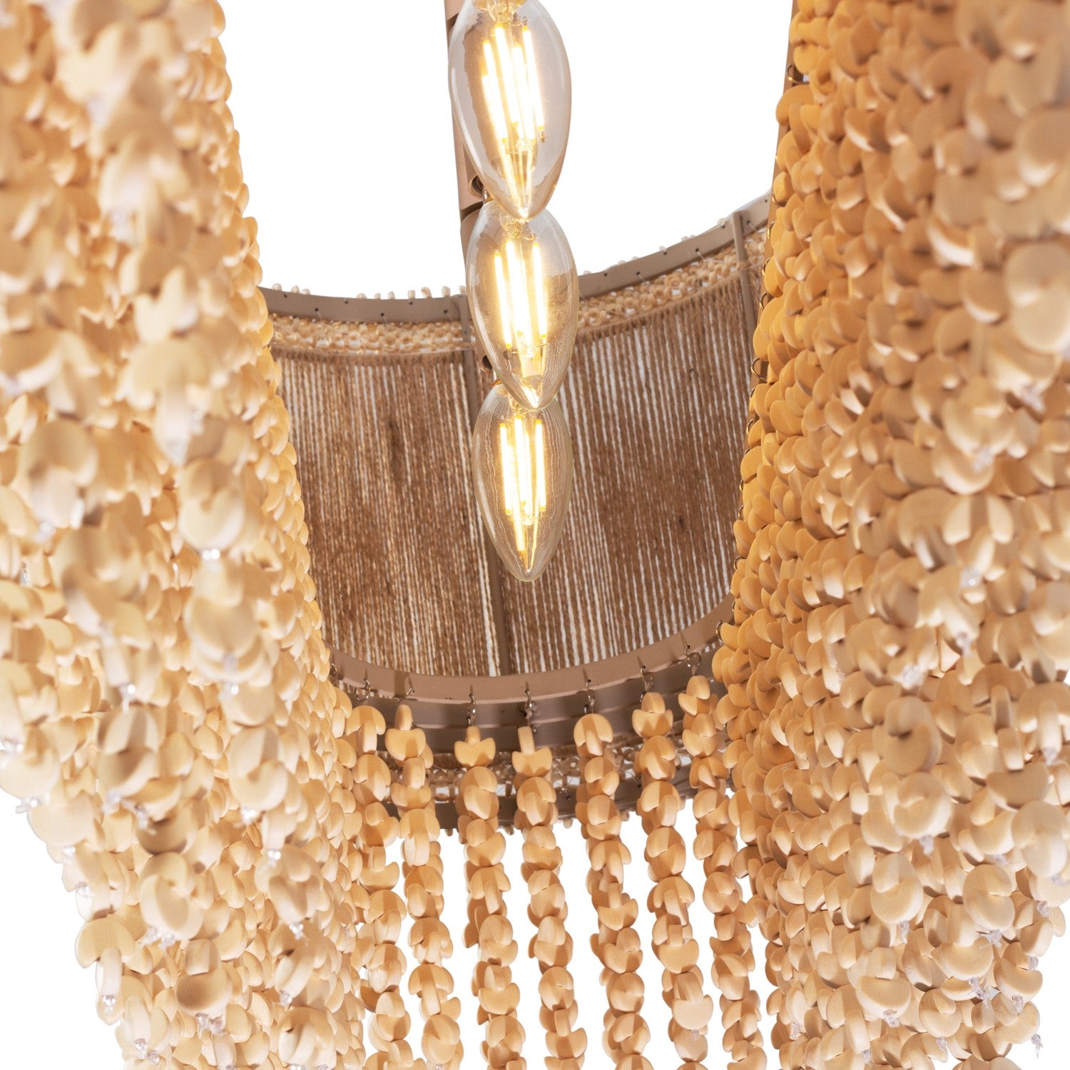 Kalco - 524861JT - Seven Light Island Pendant - NATURALE - Jute