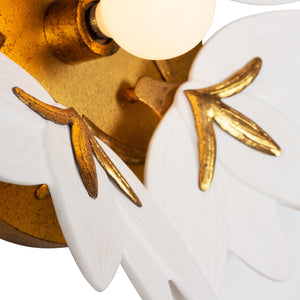 Kalco - 525621OL - One Light Wall Sconce - BLOOM - Oxidized Gold Leaf