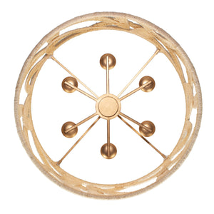 Kalco - 525756MGW - Six Light Pendant - SOGA - Modern Gold And White