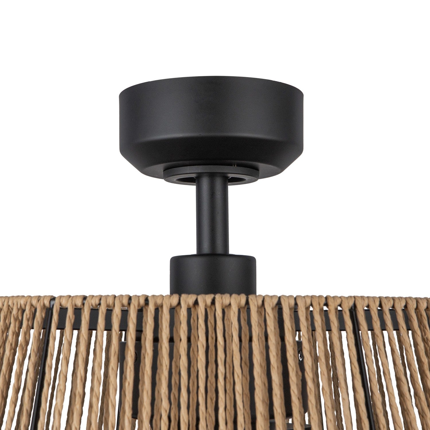 Kuzco Lighting - CF41424-MB/BR-5CCT - 24"Ceiling Fan - Isla - Matte Black/Braided Rope