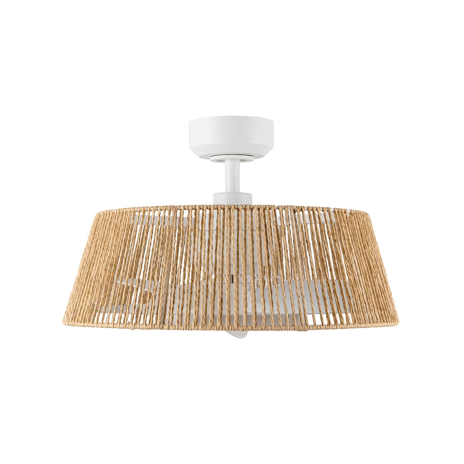 Kuzco Lighting - CF41424-WH/BR-5CCT - 24"Ceiling Fan - Isla - White/Braided Rope