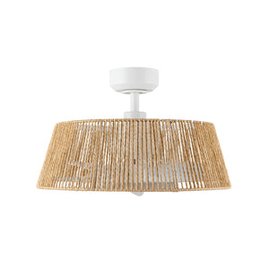 Kuzco Lighting - CF41424-WH/BR-5CCT - 24"Ceiling Fan - Isla - White/Braided Rope