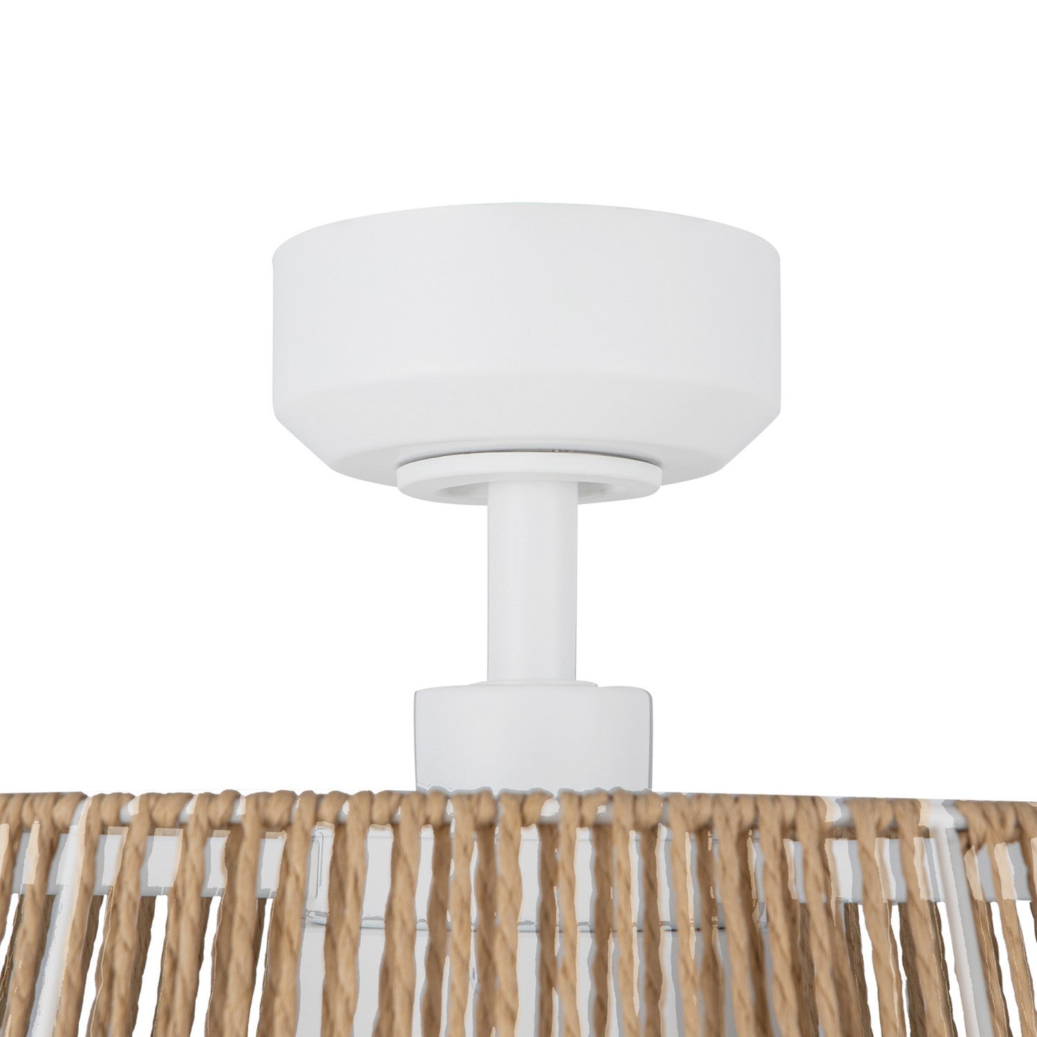 Kuzco Lighting - CF41424-WH/BR-5CCT - 24"Ceiling Fan - Isla - White/Braided Rope