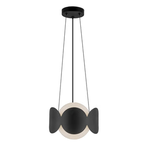 Kuzco Lighting - CH59810-BK/OP - One Light Chandelier - Ciel - Black/Opal Glass