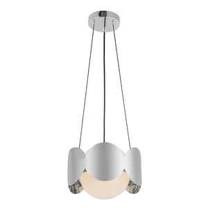 Kuzco Lighting - CH59810-CH/OP - One Light Chandelier - Ciel - Chrome/Opal Glass