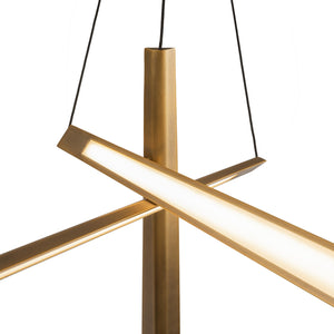 Kuzco Lighting - CH68127-VB-UNV - LED Chandelier - Lex - Vintage Brass