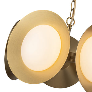 Kuzco Lighting - CH77916-BG/OP-UNV - LED Chandelier - Cleo - Brushed Gold/Opal Glass