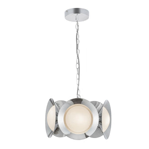Kuzco Lighting - CH77916-CH/OP-UNV - LED Chandelier - Cleo - Chrome/Opal Glass