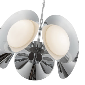 Kuzco Lighting - CH77916-CH/OP-UNV - LED Chandelier - Cleo - Chrome/Opal Glass