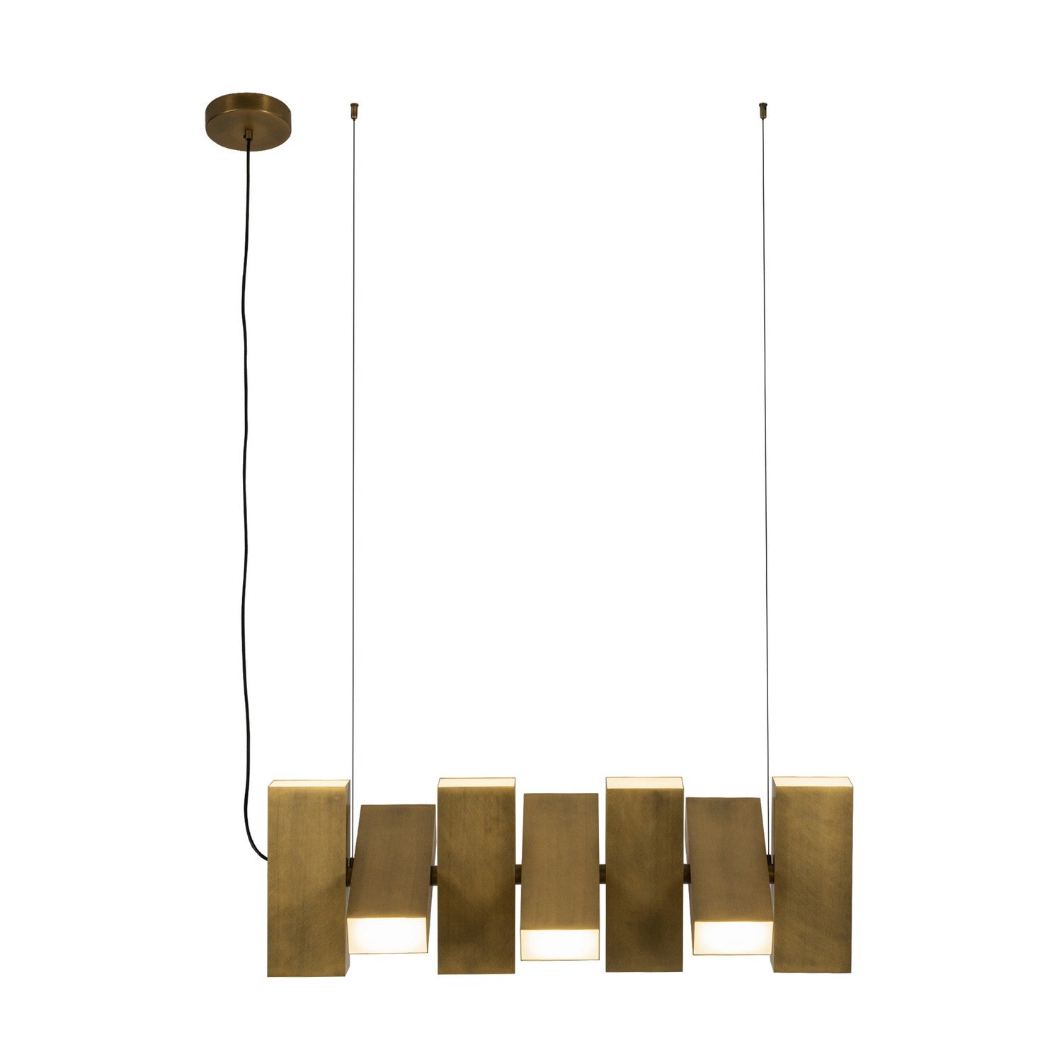 Kuzco Lighting - LP17435-VB-UNV - LED Linear Pendant - Domino - Vintage Brass