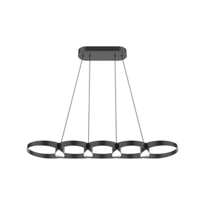 Kuzco Lighting - LP90838-BK-UNV - LED Linear Pendant - Maestro - Black