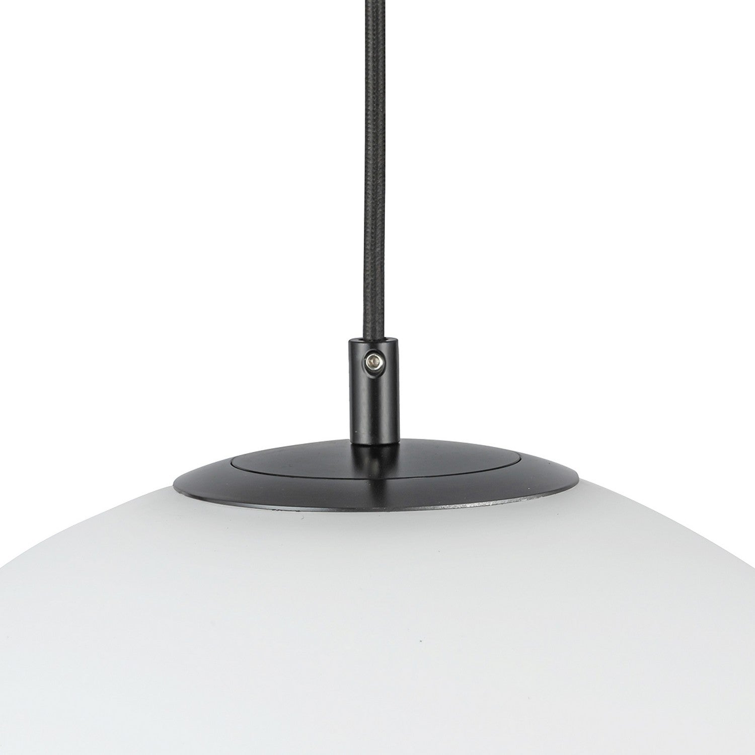 Kuzco Lighting - PD34612-BK/OP - One Light Pendant - Marco - Black/Opal Glass