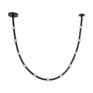 Kuzco Lighting - PD39310-BK/OP-UNV-010 - LED Pendant - Corda - Black/Opal Glass