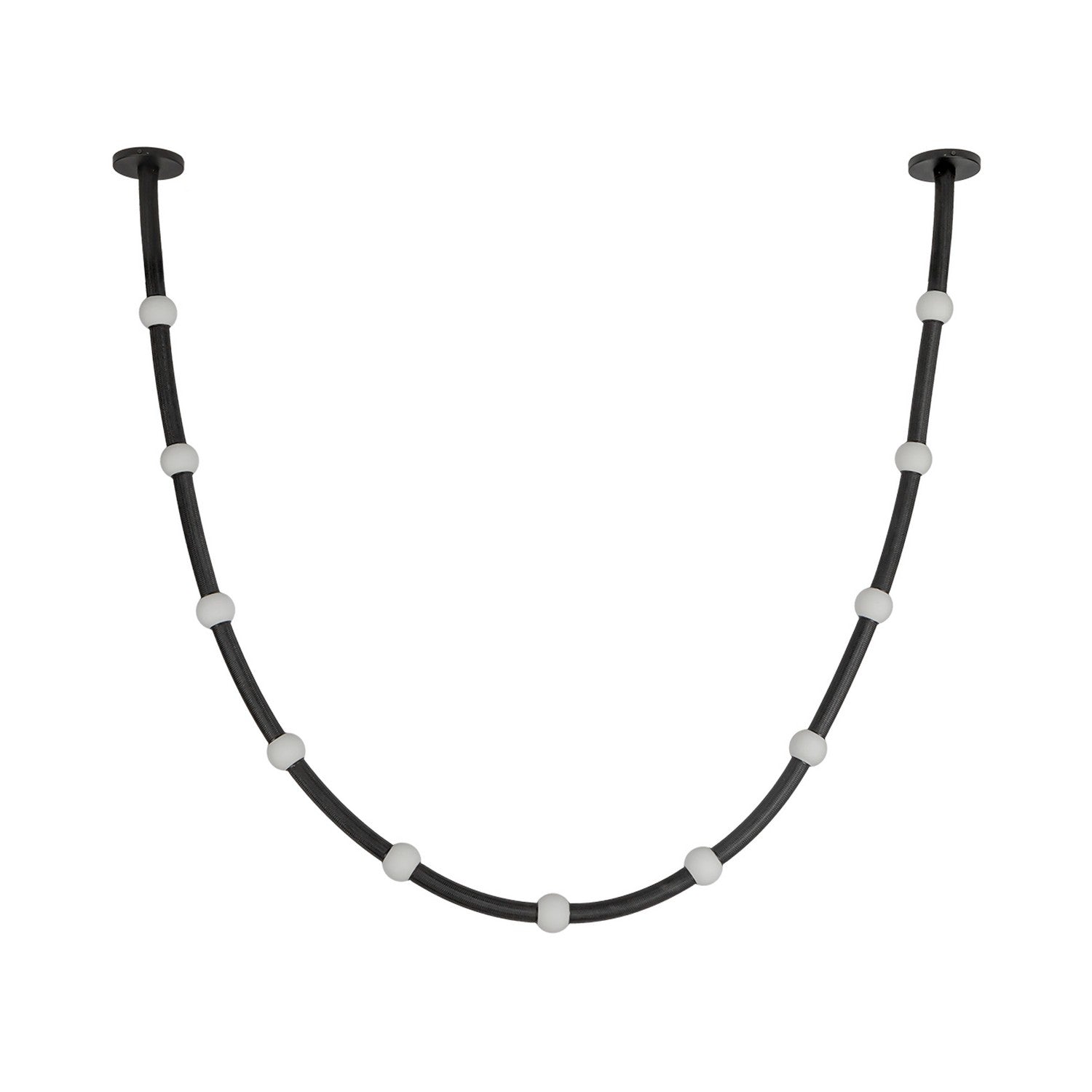 Kuzco Lighting - PD39310-BK/OP-UNV-010-RT - LED Pendant - Corda - Black/Opal Glass