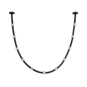 Kuzco Lighting - PD39310-BK/OP-UNV-010-RT - LED Pendant - Corda - Black/Opal Glass
