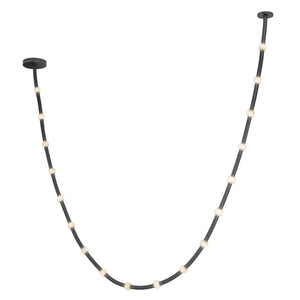 Kuzco Lighting - PD39317-BK/OP-UNV-010 - LED Pendant - Corda - Black/Opal Glass