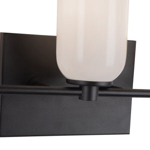 Kuzco Lighting - VL57718-BK/GO - Three Light Vanity - Nola - Black/Glossy Opal Glass
