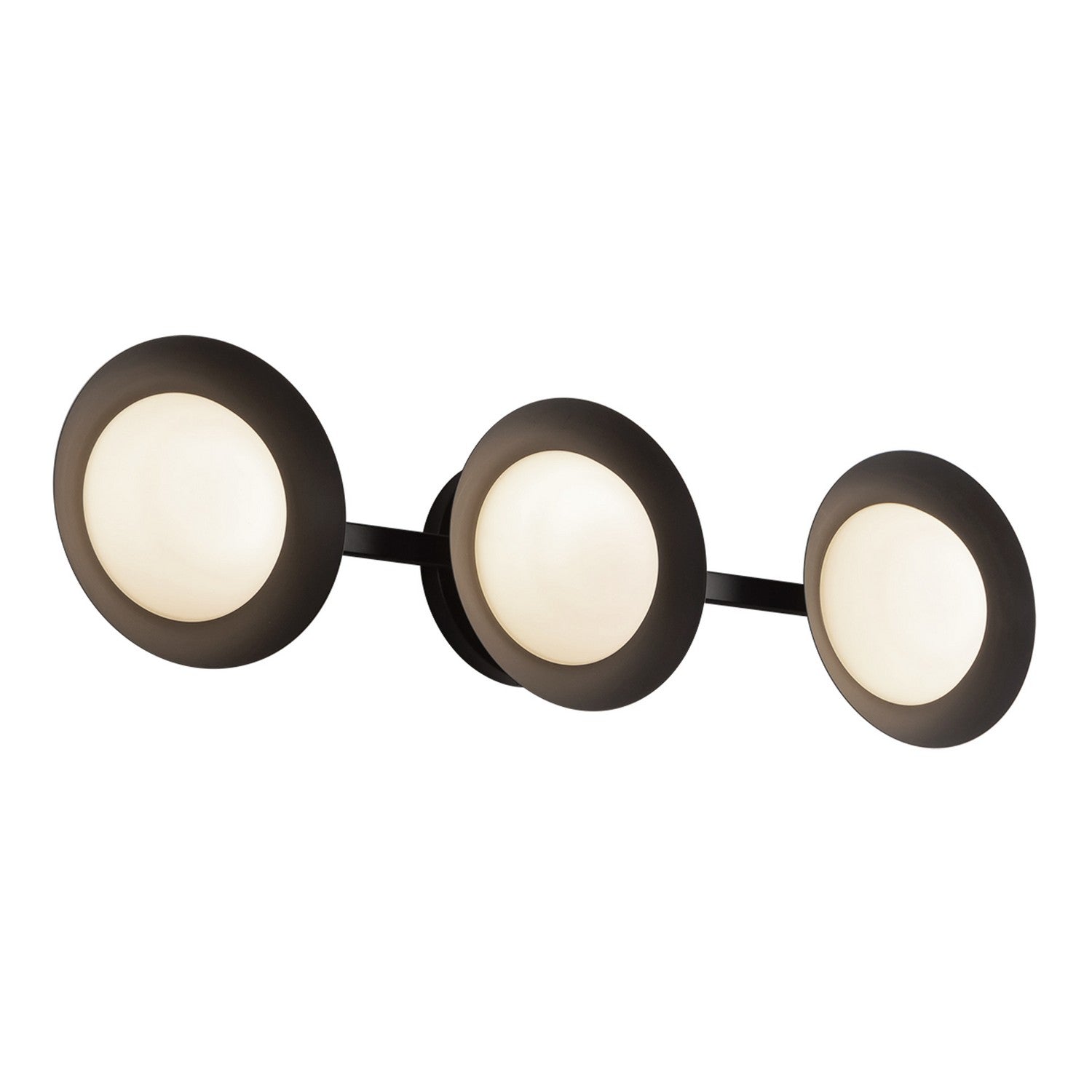 Kuzco Lighting - VL77923-BK/OP - LED Vanity - Cleo - Black/Opal Glass