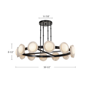 Alora - CH320050UB-UNV - LED Chandelier - Alonso - Urban Bronze