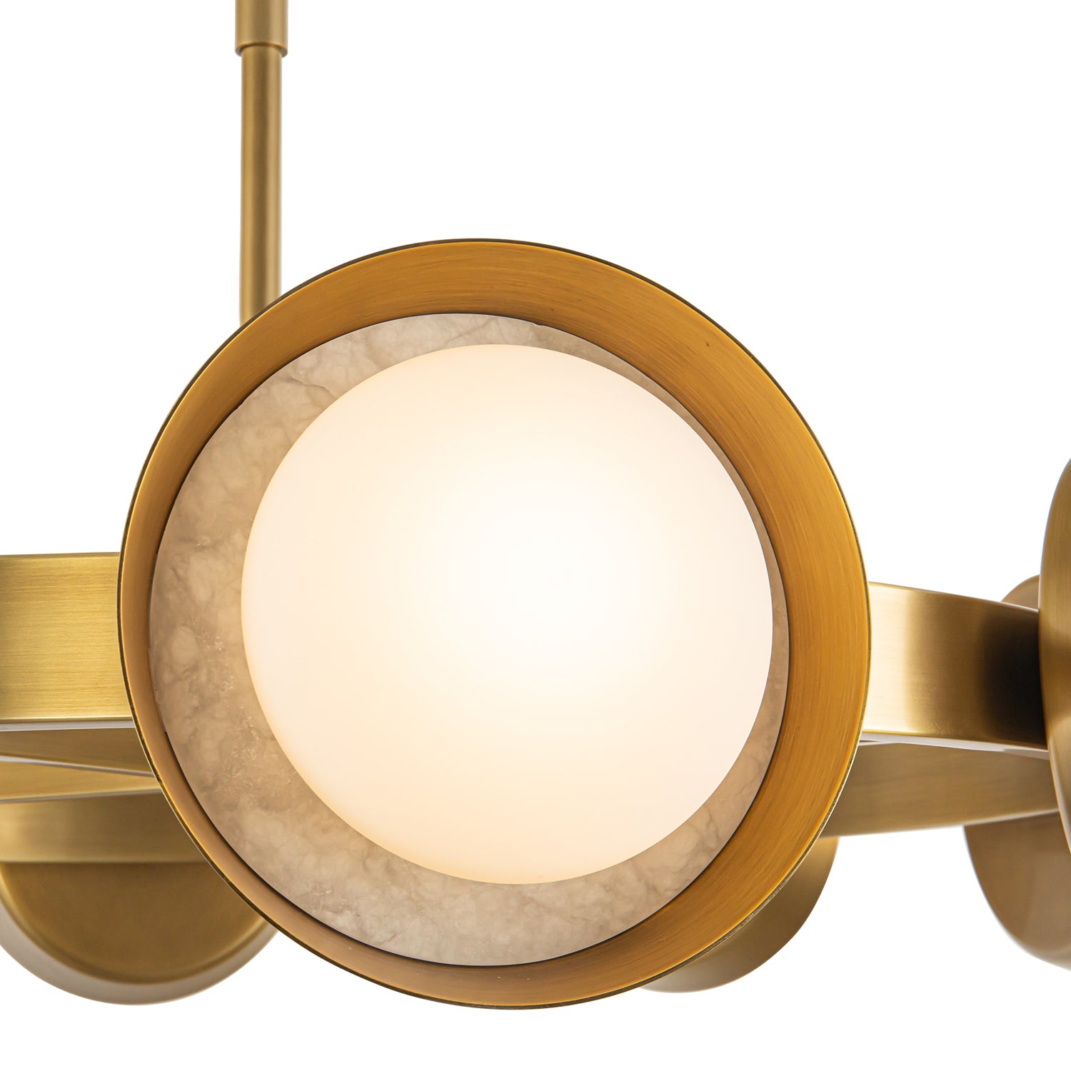 Alora - CH320837VB-UNV - LED Chandelier - Alonso - Vintage Brass