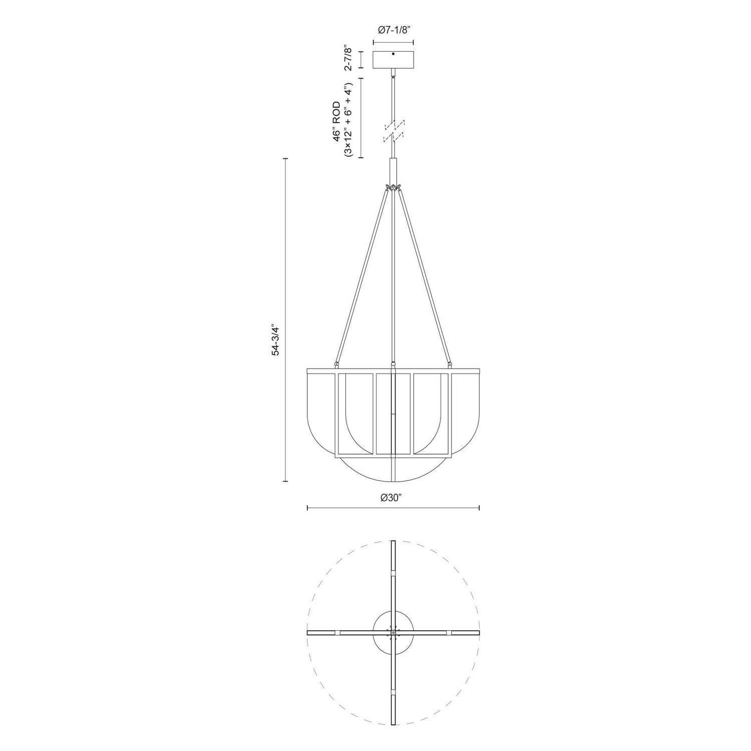 Alora - CH336830UB-UNV - LED Chandelier - Anders - Urban Bronze