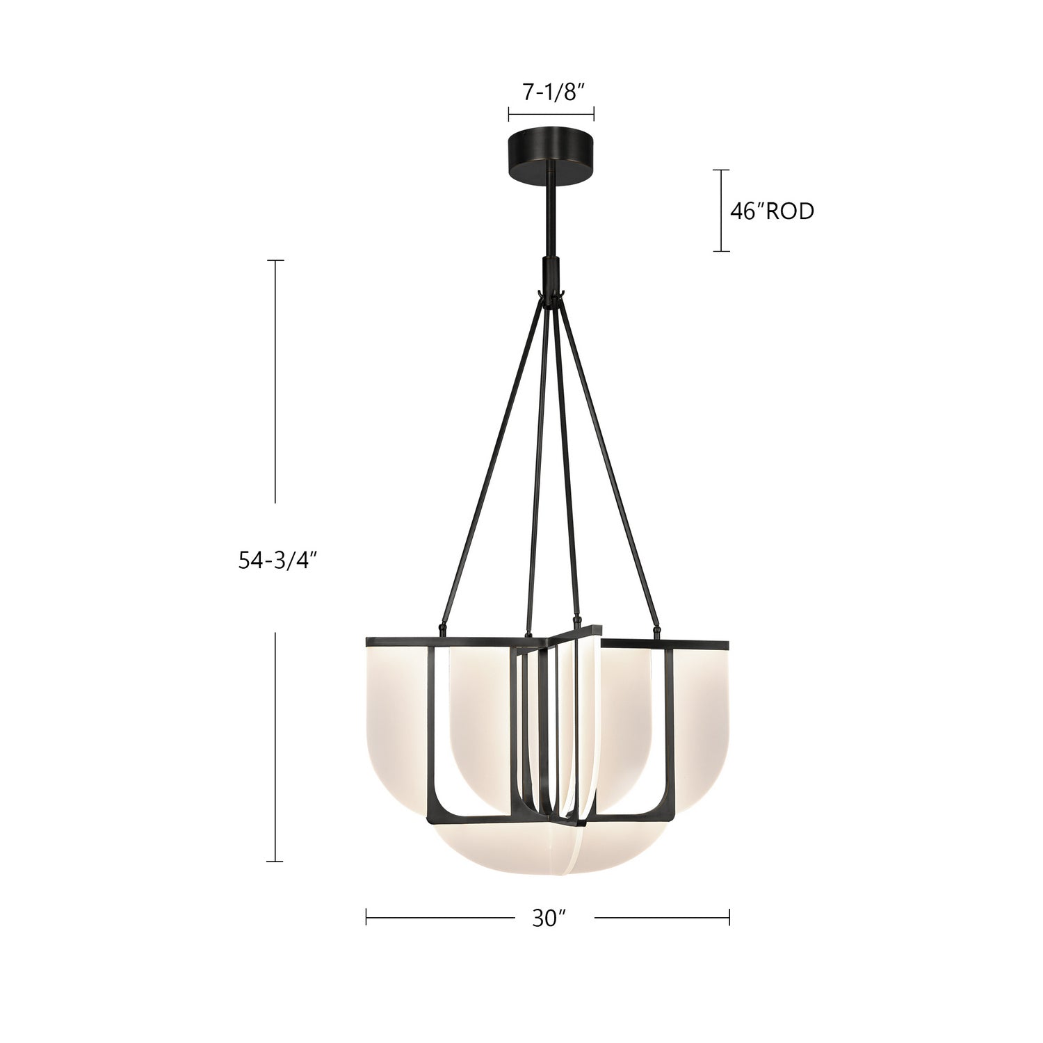 Alora - CH336830UB-UNV - LED Chandelier - Anders - Urban Bronze