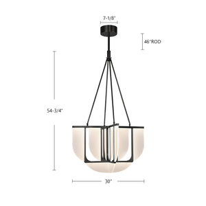 Alora - CH336830UB-UNV - LED Chandelier - Anders - Urban Bronze