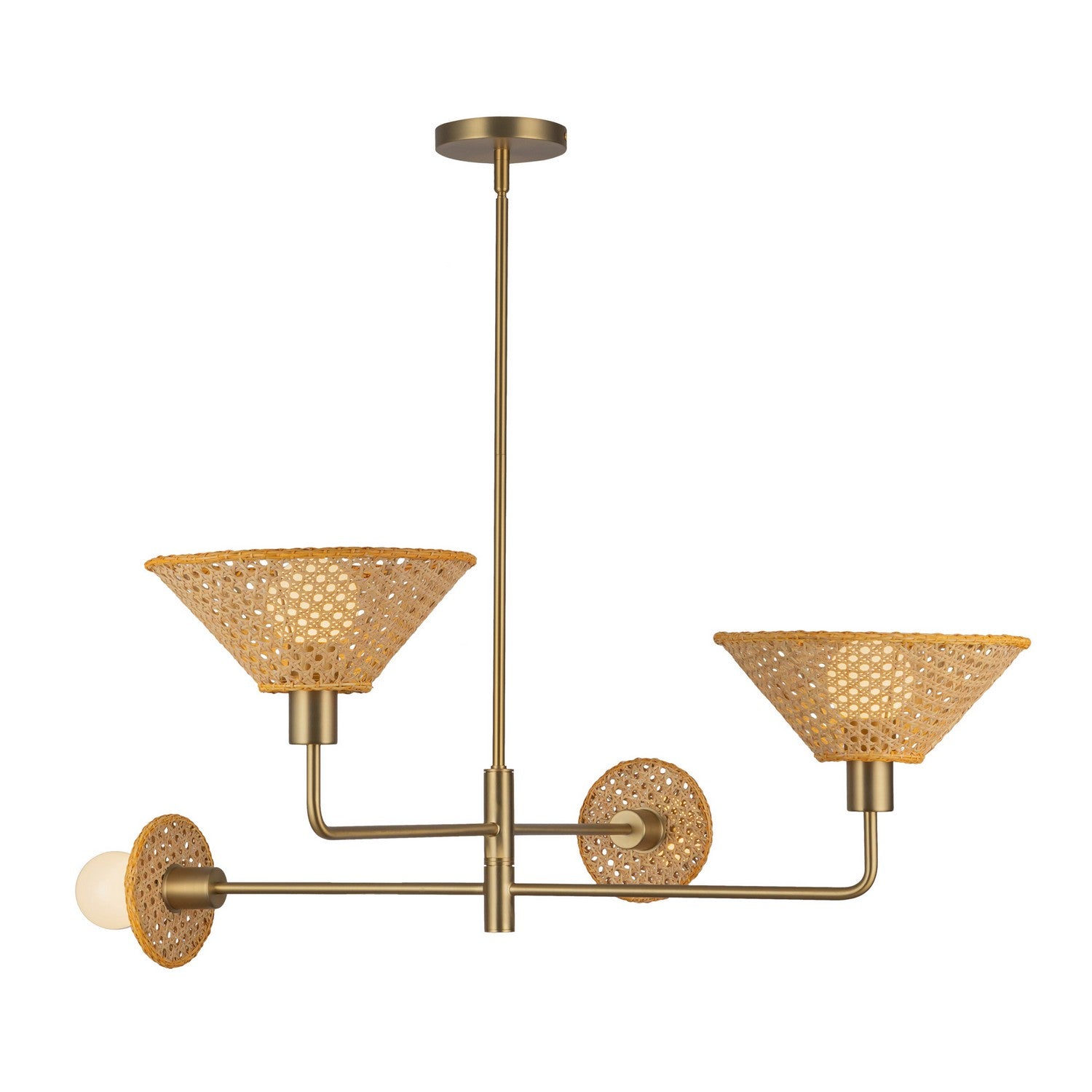 Alora - CH432438BG - Four Light Chandelier - Piper - Brushed Gold