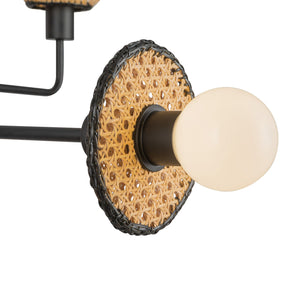 Alora - CH432438MB - Four Light Chandelier - Piper - Matte Black