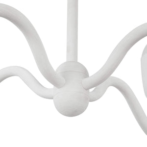 Alora - CH558427AWOP - Four Light Chandelier - Effie - Antique White/Opal Glass