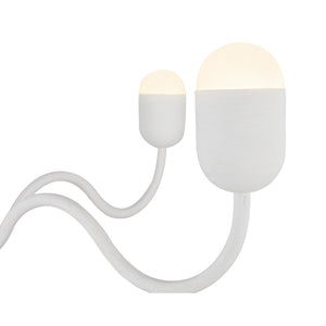 Alora - CH558439AWOP - Four Light Chandelier - Effie - Antique White/Opal Glass