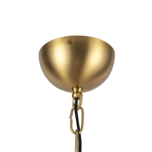 Alora - CH558439BGOP - Four Light Chandelier - Effie - Brushed Gold/Opal Glass